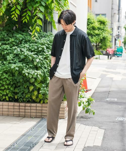 URBAN RESEARCH DOORS / アーバンリサーチ ドアーズ その他パンツ | 『吸水速乾/イージーケア』リネンライクイージーパンツ | 詳細3