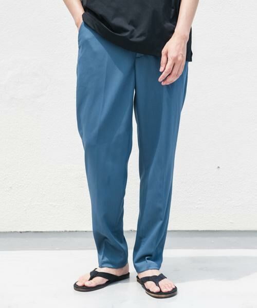 URBAN RESEARCH DOORS / アーバンリサーチ ドアーズ その他パンツ | TRツイルテーパードトラウザー(ブルー系その他)