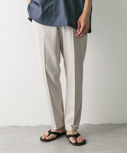 URBAN RESEARCH DOORS / アーバンリサーチ ドアーズ その他パンツ | TRツイルテーパードトラウザー(ベージュ系その他)