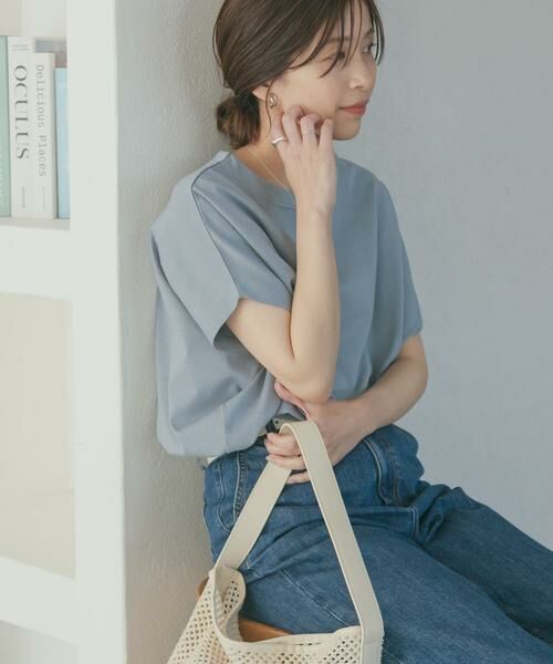 URBAN RESEARCH DOORS / アーバンリサーチ ドアーズ Tシャツ | 『UR TECH ひやサラクール』ドライコットンボートネックプルオーバー | 詳細27