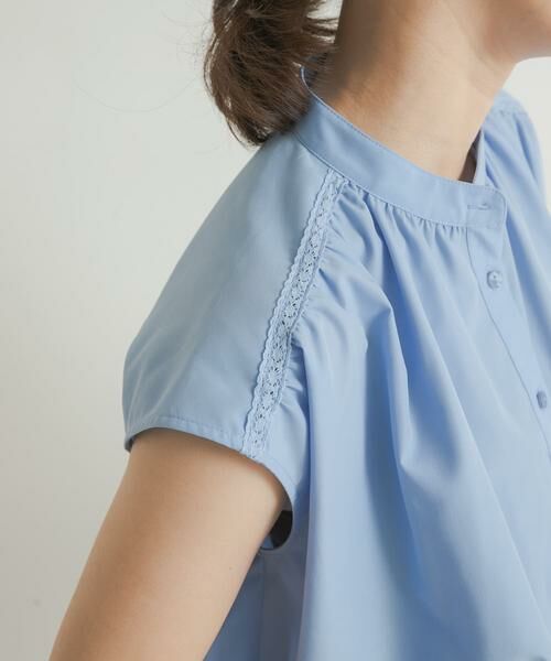 URBAN RESEARCH DOORS / アーバンリサーチ ドアーズ シャツ・ブラウス | レース切替フレンチブラウス | 詳細7