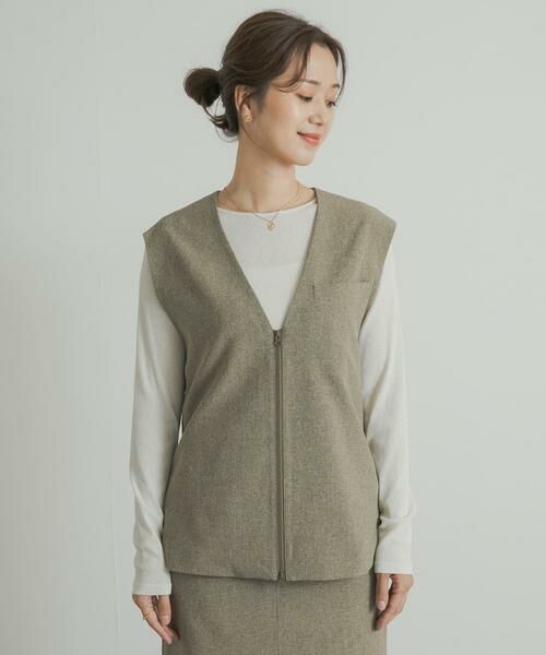 URBAN RESEARCH DOORS / アーバンリサーチ ドアーズ ベスト | 『UR TECH DRYLUXE』フロントZIPベスト | 詳細13