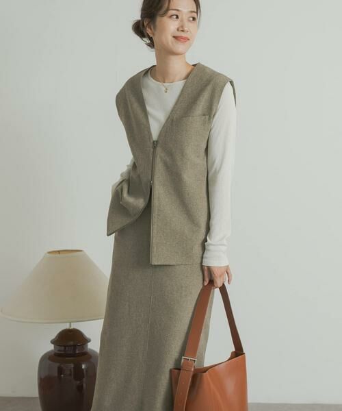 URBAN RESEARCH DOORS / アーバンリサーチ ドアーズ ベスト | 『UR TECH DRYLUXE』フロントZIPベスト | 詳細4