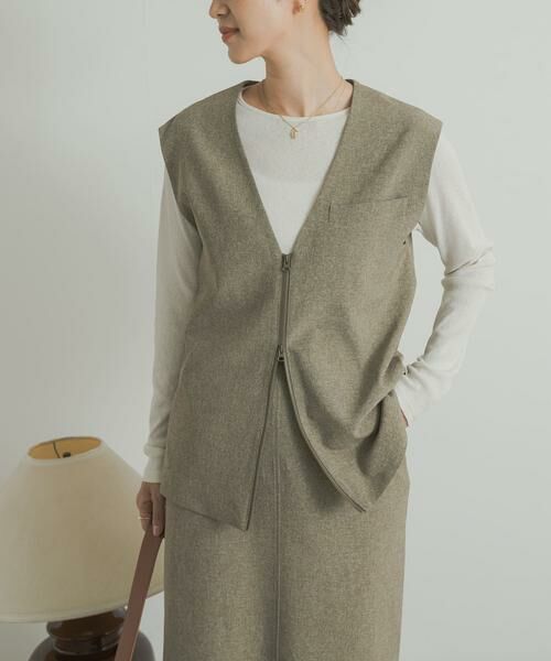 URBAN RESEARCH DOORS / アーバンリサーチ ドアーズ ベスト | 『UR TECH DRYLUXE』フロントZIPベスト | 詳細6