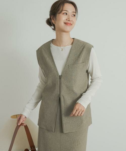 URBAN RESEARCH DOORS / アーバンリサーチ ドアーズ ベスト | 『UR TECH DRYLUXE』フロントZIPベスト | 詳細7