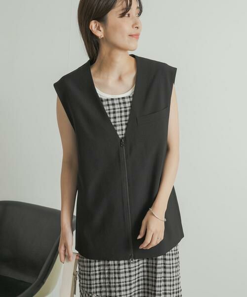 URBAN RESEARCH DOORS / アーバンリサーチ ドアーズ ベスト | 『UR TECH DRYLUXE』フロントZIPベスト | 詳細24