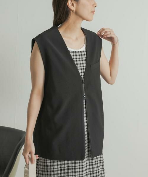 URBAN RESEARCH DOORS / アーバンリサーチ ドアーズ ベスト | 『UR TECH DRYLUXE』フロントZIPベスト | 詳細28