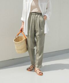 URBAN RESEARCH DOORS / アーバンリサーチ ドアーズ その他パンツ | リネン混テーパードイージーパンツ