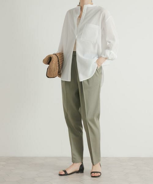 URBAN RESEARCH DOORS / アーバンリサーチ ドアーズ その他パンツ | リネン混テーパードイージーパンツ | 詳細14