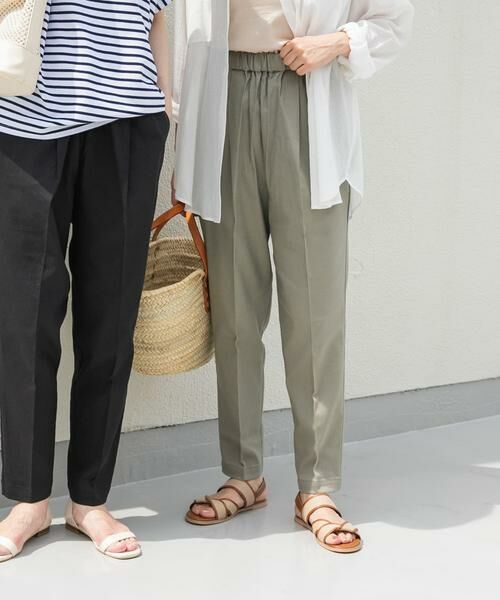 URBAN RESEARCH DOORS / アーバンリサーチ ドアーズ その他パンツ | リネン混テーパードイージーパンツ | 詳細5