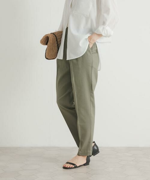URBAN RESEARCH DOORS / アーバンリサーチ ドアーズ その他パンツ | リネン混テーパードイージーパンツ | 詳細8