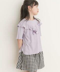 URBAN RESEARCH DOORS / アーバンリサーチ ドアーズ トップス | メローフリルリブTシャツ(KIDS)