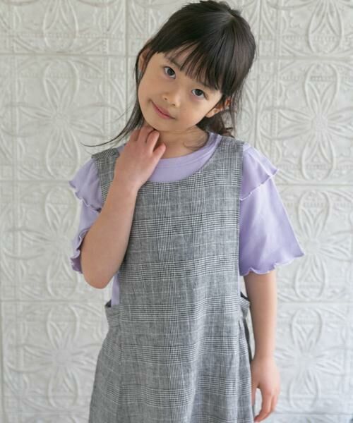 URBAN RESEARCH DOORS / アーバンリサーチ ドアーズ トップス | メローフリルリブTシャツ(KIDS) | 詳細14