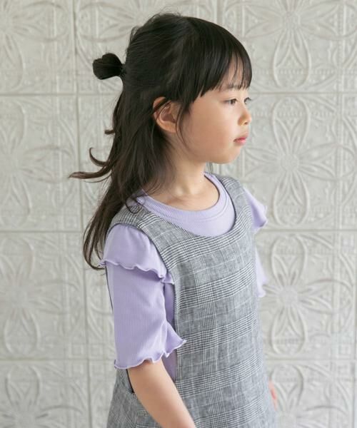 URBAN RESEARCH DOORS / アーバンリサーチ ドアーズ トップス | メローフリルリブTシャツ(KIDS) | 詳細15