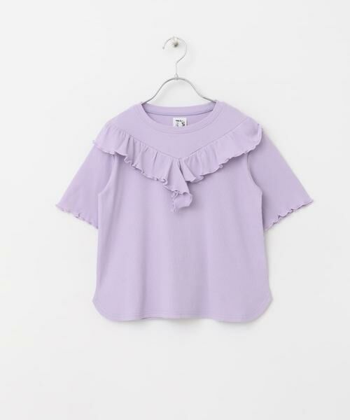 URBAN RESEARCH DOORS / アーバンリサーチ ドアーズ トップス | メローフリルリブTシャツ(KIDS) | 詳細21