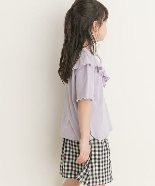 URBAN RESEARCH DOORS / アーバンリサーチ ドアーズ トップス | メローフリルリブTシャツ(KIDS) | 詳細4