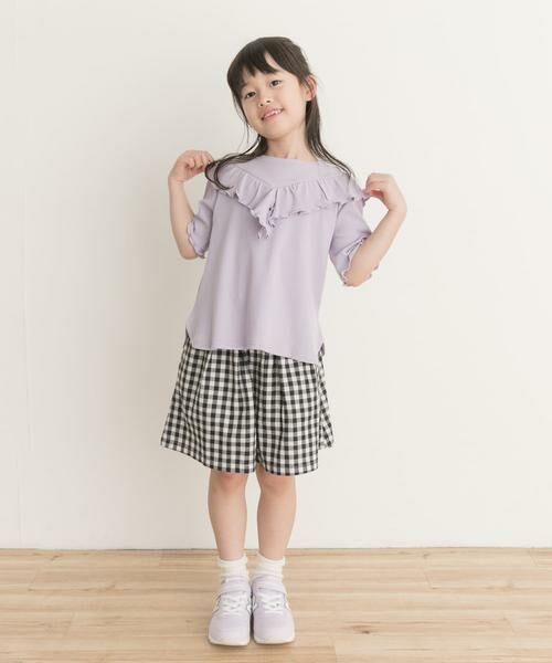 URBAN RESEARCH DOORS / アーバンリサーチ ドアーズ トップス | メローフリルリブTシャツ(KIDS) | 詳細5