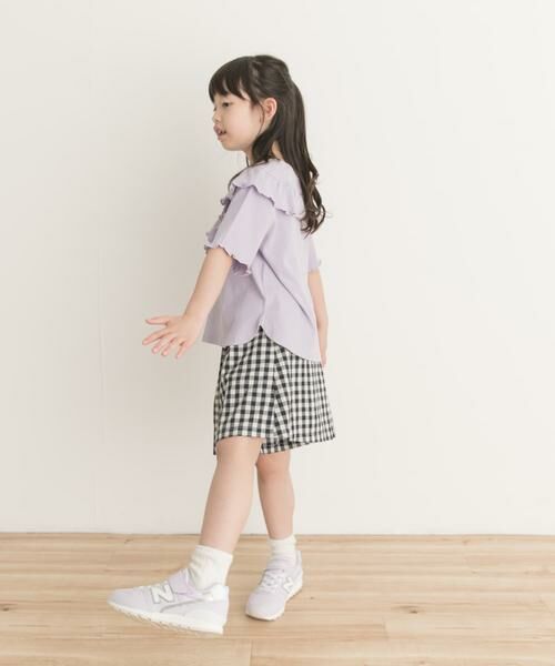 URBAN RESEARCH DOORS / アーバンリサーチ ドアーズ トップス | メローフリルリブTシャツ(KIDS) | 詳細9