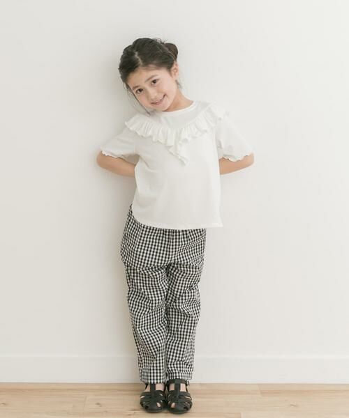 URBAN RESEARCH DOORS / アーバンリサーチ ドアーズ トップス | メローフリルリブTシャツ(KIDS) | 詳細29