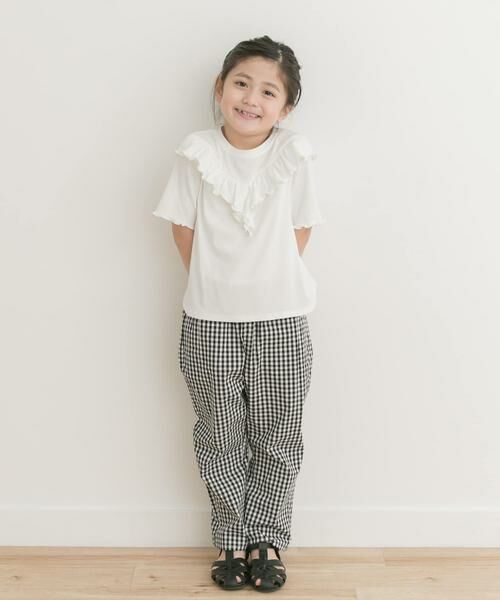 URBAN RESEARCH DOORS / アーバンリサーチ ドアーズ トップス | メローフリルリブTシャツ(KIDS) | 詳細30