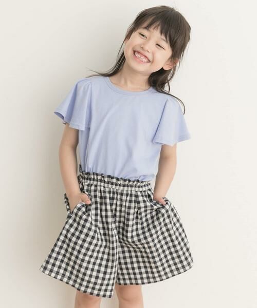 URBAN RESEARCH DOORS/アーバンリサーチ ドアーズ フレアショートスリーブTシャツ(KIDS) ブルー 105