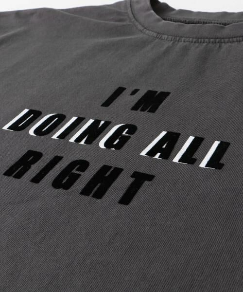 URBAN RESEARCH DOORS / アーバンリサーチ ドアーズ トップス | 製品染めフロッキープリントロゴTシャツ(KIDS) | 詳細11