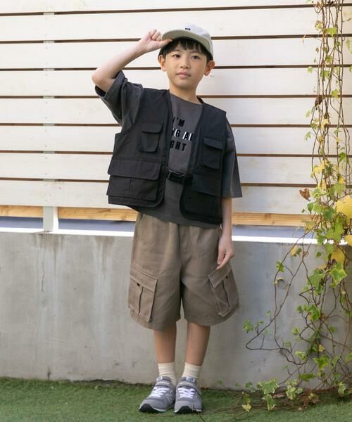 URBAN RESEARCH DOORS / アーバンリサーチ ドアーズ トップス | 製品染めフロッキープリントロゴTシャツ(KIDS) | 詳細4