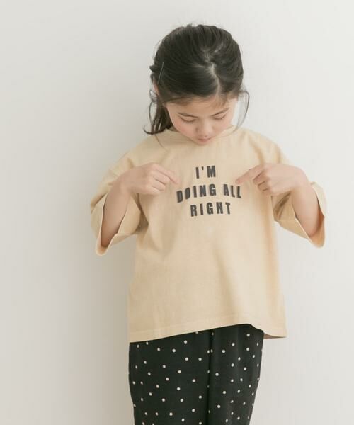 URBAN RESEARCH DOORS / アーバンリサーチ ドアーズ トップス | 製品染めフロッキープリントロゴTシャツ(KIDS) | 詳細16
