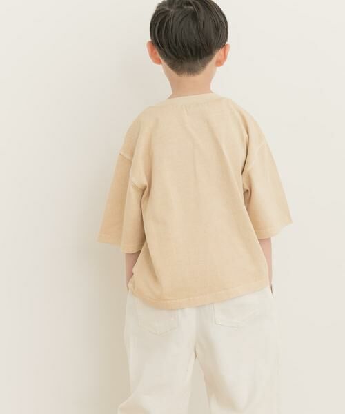 URBAN RESEARCH DOORS / アーバンリサーチ ドアーズ トップス | 製品染めフロッキープリントロゴTシャツ(KIDS) | 詳細26
