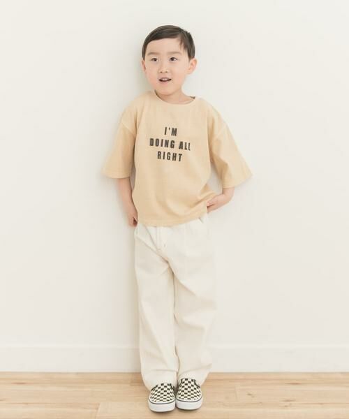 URBAN RESEARCH DOORS / アーバンリサーチ ドアーズ トップス | 製品染めフロッキープリントロゴTシャツ(KIDS) | 詳細27