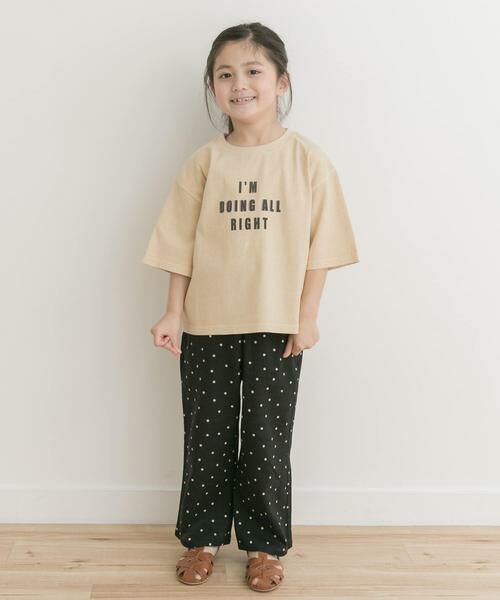 URBAN RESEARCH DOORS / アーバンリサーチ ドアーズ トップス | 製品染めフロッキープリントロゴTシャツ(KIDS) | 詳細19
