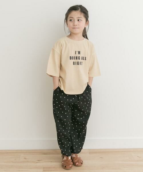 URBAN RESEARCH DOORS / アーバンリサーチ ドアーズ トップス | 製品染めフロッキープリントロゴTシャツ(KIDS) | 詳細20