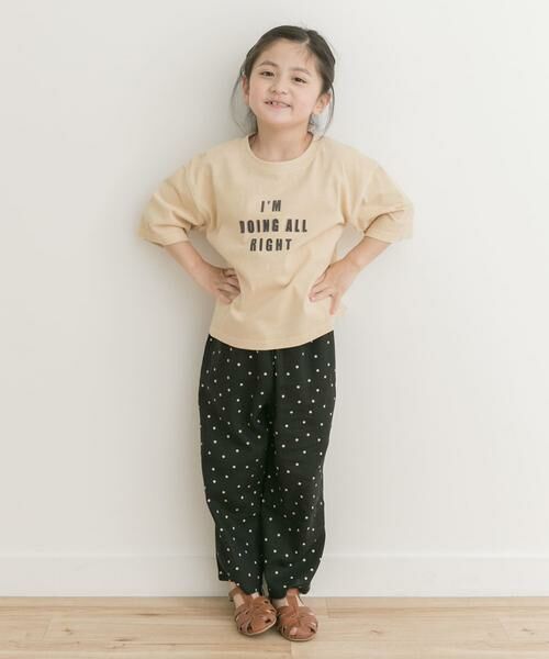 URBAN RESEARCH DOORS / アーバンリサーチ ドアーズ トップス | 製品染めフロッキープリントロゴTシャツ(KIDS) | 詳細21