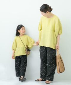 URBAN RESEARCH DOORS / アーバンリサーチ ドアーズ トップス | 『親子リンク』リネンバルーンスリーブブラウス(KIDS)