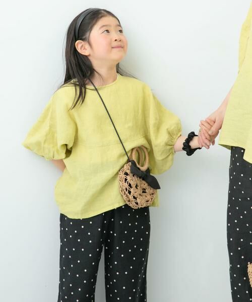 URBAN RESEARCH DOORS / アーバンリサーチ ドアーズ トップス | 『親子リンク』リネンバルーンスリーブブラウス(KIDS) | 詳細1