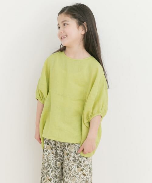URBAN RESEARCH DOORS / アーバンリサーチ ドアーズ トップス | 『親子リンク』リネンバルーンスリーブブラウス(KIDS) | 詳細5
