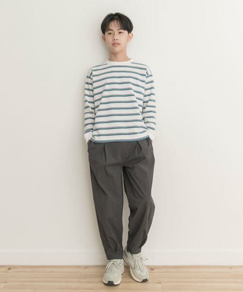 URBAN RESEARCH DOORS / アーバンリサーチ ドアーズ パンツ | 撥水タックワイドパンツ(KIDS) | 詳細30