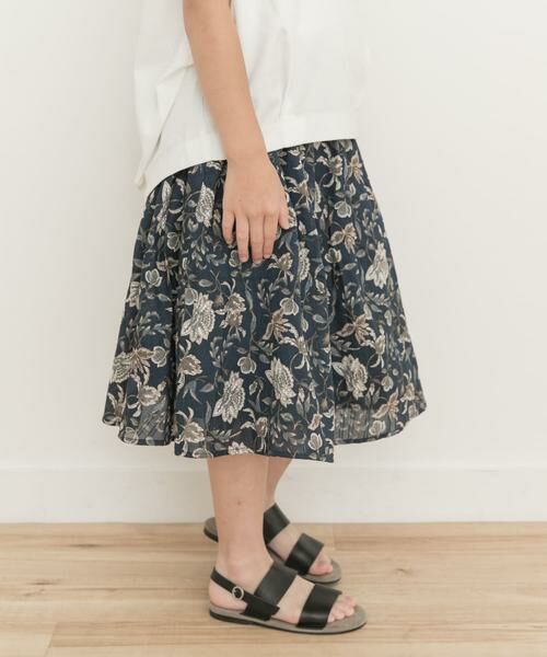 URBAN RESEARCH DOORS / アーバンリサーチ ドアーズ パンツ | 『親子リンク』オリエンタルプリントギャザースカート(KIDS) | 詳細9