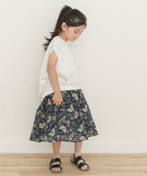 URBAN RESEARCH DOORS / アーバンリサーチ ドアーズ パンツ | 『親子リンク』オリエンタルプリントギャザースカート(KIDS) | 詳細11