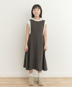 URBAN RESEARCH DOORS / アーバンリサーチ ドアーズ ワンピース | 『親子リンク』リネンレーヨンジャンパースカート(KIDS)