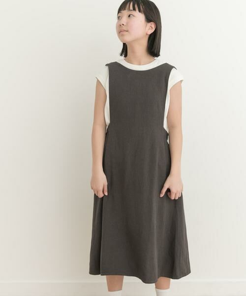 URBAN RESEARCH DOORS / アーバンリサーチ ドアーズ ワンピース | 『親子リンク』リネンレーヨンジャンパースカート(KIDS) | 詳細6