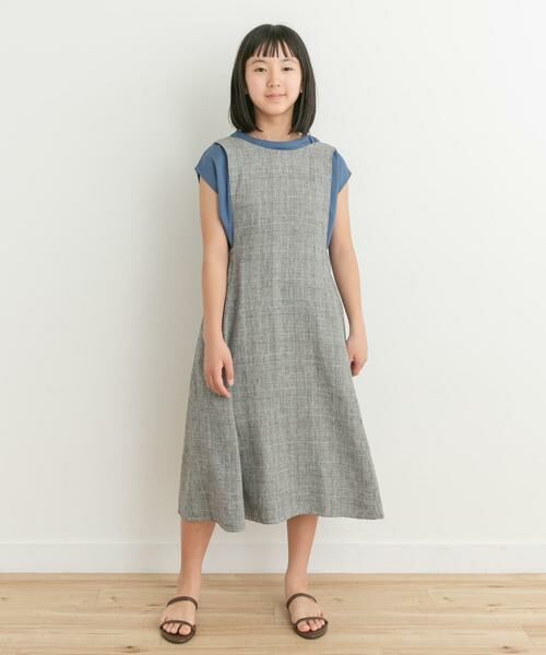 URBAN RESEARCH DOORS / アーバンリサーチ ドアーズ ワンピース | 『親子リンク』リネンレーヨンジャンパースカート(KIDS) | 詳細10