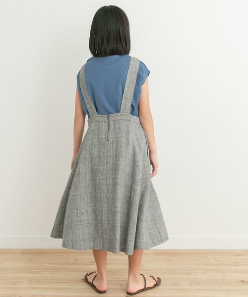 URBAN RESEARCH DOORS / アーバンリサーチ ドアーズ ワンピース | 『親子リンク』リネンレーヨンジャンパースカート(KIDS) | 詳細15