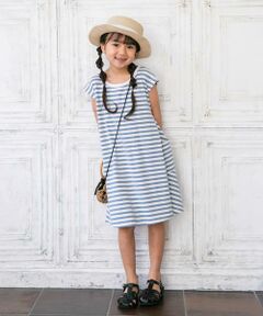 URBAN RESEARCH DOORS / アーバンリサーチ ドアーズ ワンピース | ボーダーフレアワンピース(KIDS)