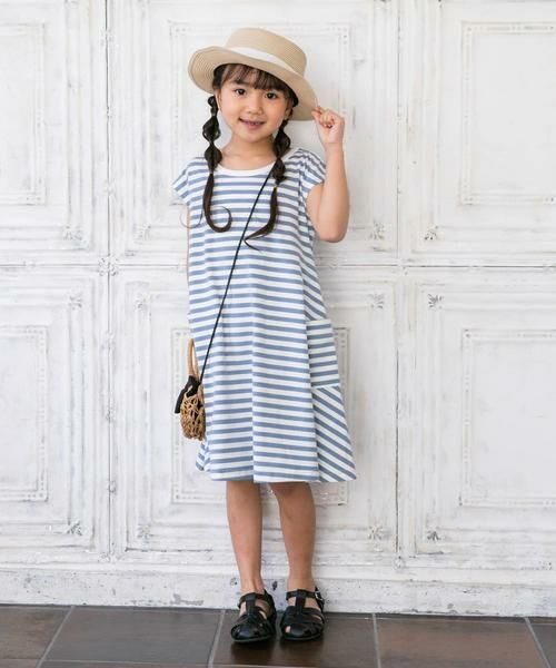 URBAN RESEARCH DOORS / アーバンリサーチ ドアーズ ワンピース | ボーダーフレアワンピース(KIDS) | 詳細2