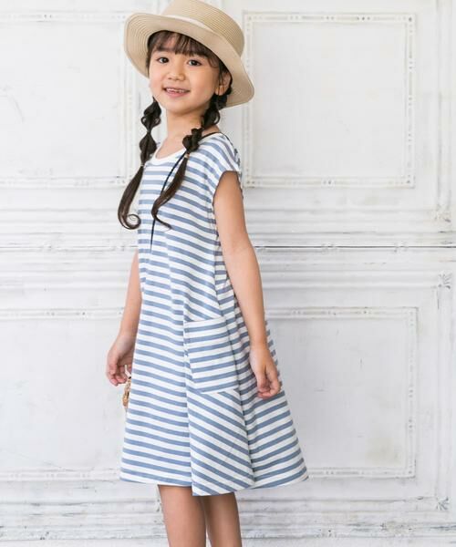 URBAN RESEARCH DOORS / アーバンリサーチ ドアーズ ワンピース | ボーダーフレアワンピース(KIDS) | 詳細7