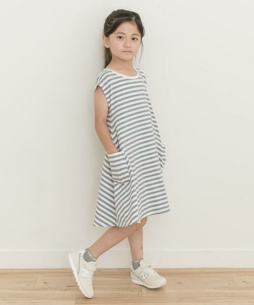 URBAN RESEARCH DOORS / アーバンリサーチ ドアーズ ワンピース | ボーダーフレアワンピース(KIDS) | 詳細8