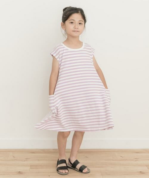 URBAN RESEARCH DOORS / アーバンリサーチ ドアーズ ワンピース | ボーダーフレアワンピース(KIDS) | 詳細20