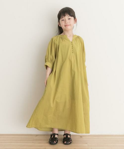 URBAN RESEARCH DOORS / アーバンリサーチ ドアーズ ワンピース | 『親子リンク』コットンボイルカフタンワンピース(KIDS) | 詳細7