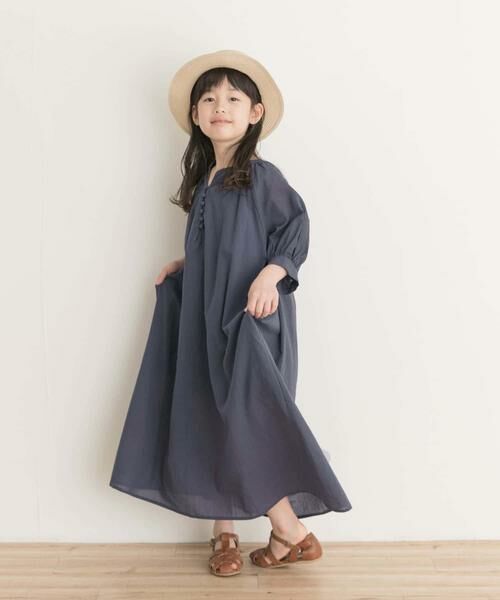 URBAN RESEARCH DOORS / アーバンリサーチ ドアーズ ワンピース | 『親子リンク』コットンボイルカフタンワンピース(KIDS) | 詳細26